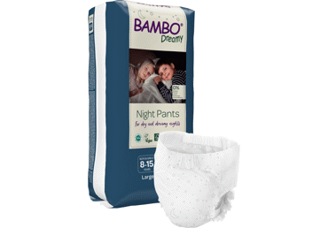Sauskelnės-kelnaitės BAMBO DREAMY NIGHT PANTS 8-15m.,35-50kg, 10 vnt. - 2