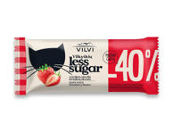 Glaistytas VILKYŠKIŲ varškės sūrelis LESS SUGAR, braškių sk., 30 %, 40 g