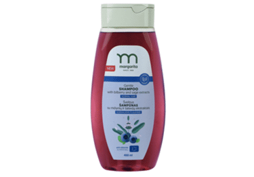 MARGARITA Švelnus šampūnas su mėlynių ir šalavijų ekstraktais 400ml