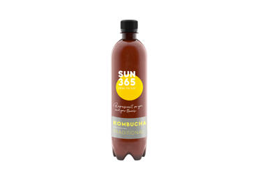 Natūraliai gazuotas gaivusis arbatos gėrimas SUN365 KOMBUCHA TRADITIONAL, 1 l