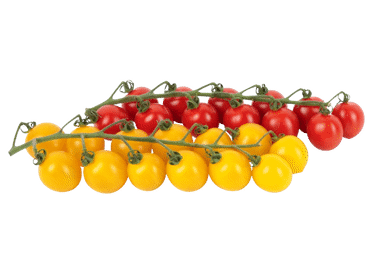 Spalvoti smulkiavaisiai pomidorai su šakelėmis, 1 kg