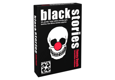 Stalo žaidimas BLACK STORIES FUNNY DEATH BRAIN GAMES