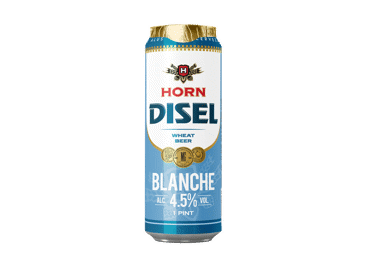 Šviesus nefiltruotas kvietinis alus HORN DISEL Blanche 4.5%, 568 ml