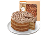 Karamelinis tortas su lazdynų riešutais, 1 kg