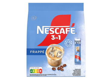 NAUJA! Tirpioji kava NESCAFE 3 IN 1 FRAPPE CLASSIC, 120 g