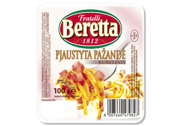 Vytinti BERETTA pažandės kubeliai GUANCIALE, nerūš., 100 g
