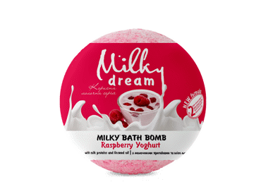 Vonios burbulas MILKY DREAM Milky Avietės yoghurt, 100 g