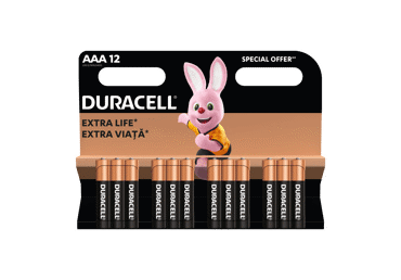 Elementai DURACELL AAA, 12 vnt.