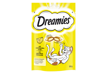 „Dreamies“ kačių skanėstai su sūriu,60g