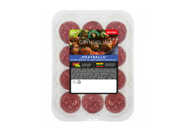 Švieži kiaulienos ir jautienos mėsos kukuliai GRYNUOLIAI, 300 g