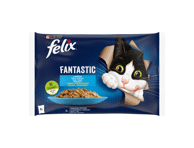 Konservuotas kačių ėdalas FELIX su žuvimi, 340 g