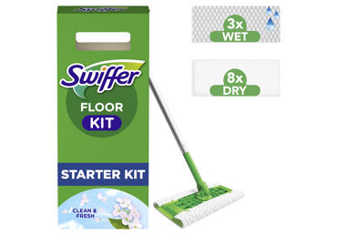Sausos (8vnt.) ir šlapios (3vnt.) grindų šluostės su šluota SWIFFER, rinkinys - 1