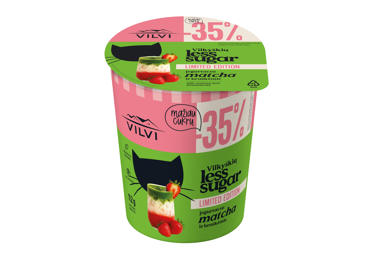 Jogurtas VILKYŠKIŲ LESS SUGAR, brašk. mačios sk., 3,5 % rieb, 350 g