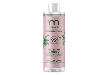 MARGARITA SENSITIVE SKIN micelinis vanduo su  beržų sula ir vaistažolių ekstraktais 200 ml