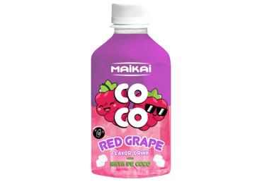 Raudonųjų vynuogių skonio gėrimas su kokosų gabaliukais MAIKAI COCO, 280 ml