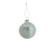 Stiklinis Kalėdų eglutės žaisliukas,2 dizainai, 8 cm