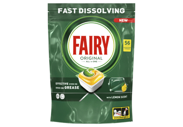 Automatinių indaplovių kapsulės FAIRY Ain1 Lemon, 56vnt