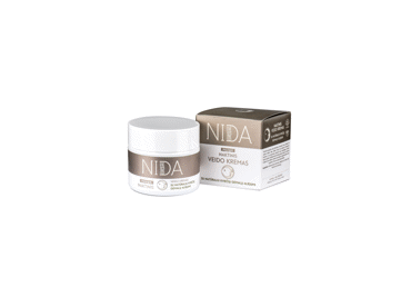 Naktinis veido kremas NIDA su kviečių gemalų aliejumi, 50 ml