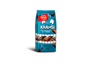 Sausi pusryčiai OHO! KRAMSI (pagalvėlės su šokol. sk. įdaru), 175 g Sausi pusryčiai OHO! KRAMSI (pagalvėlės su šokol. sk. įdaru), 175 g
