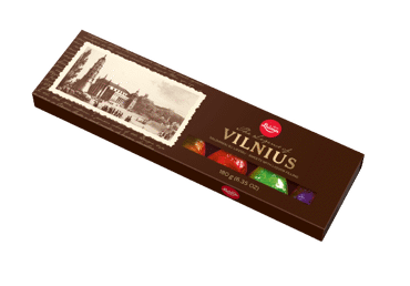 Šokoladiniai saldainiai LAIMA VILNIUS su alkoholio įdaru, 180 g