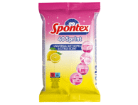Drėgnos servėtėlės SPONTEX SPRINT CITRUS;40vnt