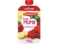 Vaisių tyrė SEMPER su obuoliais, avietėmis, banan., nuo 6 mėn., 110 g