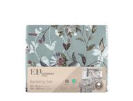 Patalynės komplektas 140x200/50x70cm, pilkos gėlės