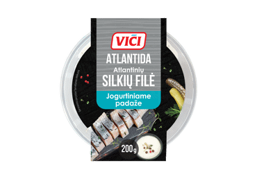 Silkių filė gabaliukai jogurtiniame padaže ATLANTIDA, 200 g - 1