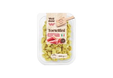 Torteliniai WELL DONE su vytintu kumpiu, 200 g