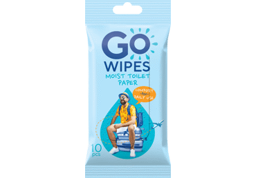 Drėgnas tualetinis popierius GOWIPES Comfort, 10 vnt.