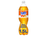 Gazuotas gėrimas FANTA ZERO, apelsinų skonio, 1.5 l
