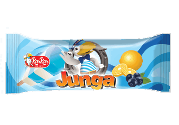 Valgomieji ledai KAR KAR JUNGA, mėlynių, citrinų sk., 75 ml