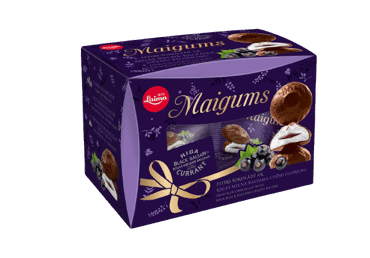 Zefyrai LAIMA MAIGUMS su juodųjų serbentų įdaru, 185 g