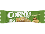 Javainių batonėlis CORNY BIG su lazdynų riešutais, 50 g