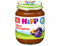 Ekologiška slyvų tyrelė HIPP, nuo 4 mėn., 125 g