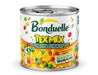 Konservuoti kukurūzai su žirneliais ir paprikomis BONDUELLE, 425 ml