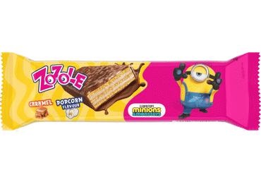 Vaflis ZOZOLE, kukurūzų spragėsių ir karamelės skonio, 40 g - 3