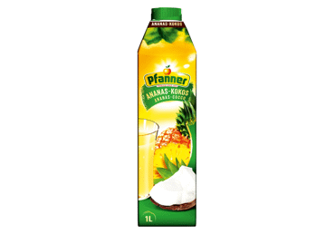 Ananasų ir kokosų sulčių gėrimas PFANNER, 1 l