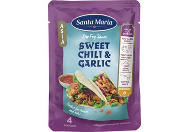 Padažas su aitriosiomis paprikomis ir česnakais SANTA MARIA, 100 g