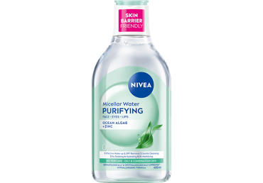 NIVEA valantis micelinis vanduo su aminorūgštimi ir vandenyno dumbliais mišriai odai, 400 ml