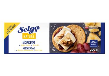 Krekeriai su sėlenomis SELGA NATURE, 200 g
