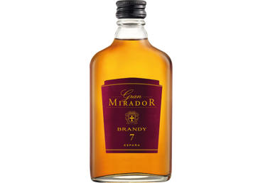 Brendis GRAN MIRADOR Brandy 7, 36 %, 200 ml, butelis