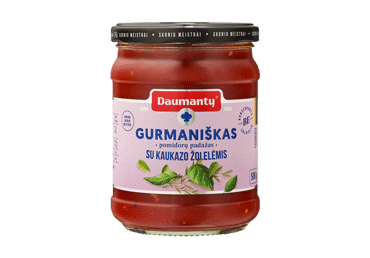 Gurmaniškas DAUMANTŲ pomidorų padažas su Kaukazo žolelėmis, 500 g