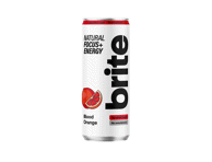 Natūralus energinis gėrimas BRITE Blood Orange 330ml
