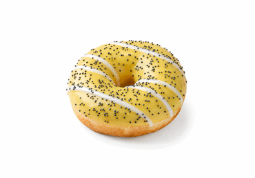 Spurga POPPY LEMON su citrininiu įdaru, atitirpinta, 65 g