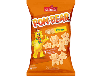Traškus bulvių užkandis su sūriu ESTRELLA POM BEAR, 65 g
