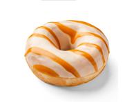 Spurga WHITE DONUT su karamelės įdaru, 70 g