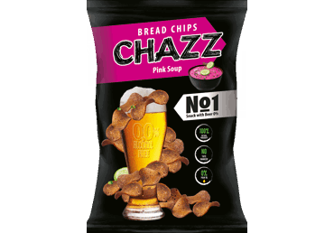 Duonos traškučiai CHAZZ, šaltibarščių skonio, 100 g - 2