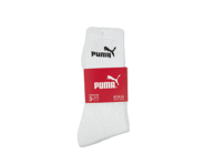 Sportinės kojinės,PUMA,3 poros, dydis: 35-38, spalva: balta