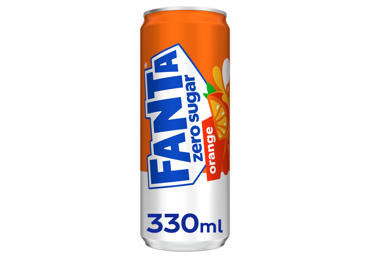 Gazuotas gėrimas FANTA Apelsinų Zero, 330 ml, depozitnė tara, 330 ml